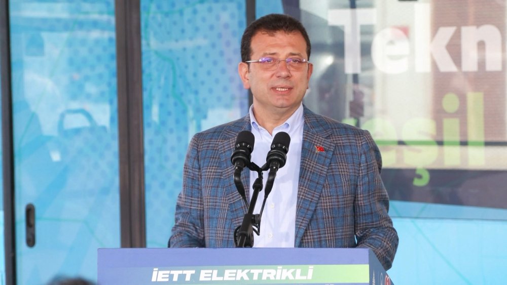 İmamoğlu 'elektrikli otobüs dönüşüm' toplantısına katıldı