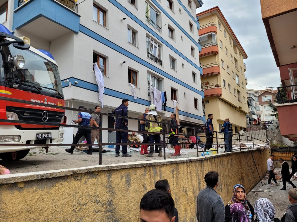 Ankara'da doğalgaz patlaması: 1 kişi hayatını kaybetti