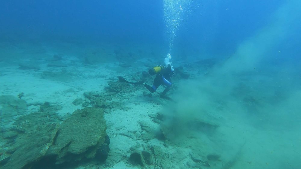 Deniz dibinden 500 metrekare hayalet ağ topladı