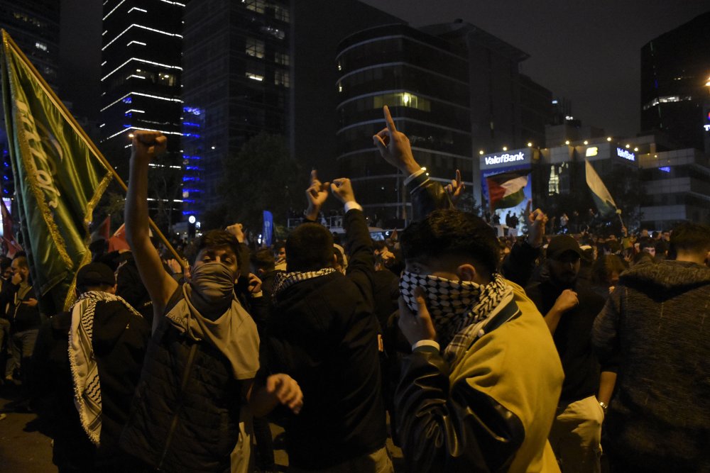 İstanbul'da İsrail protestosu