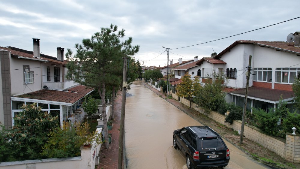 Selin vurduğu ilçe havadan görüntülendi