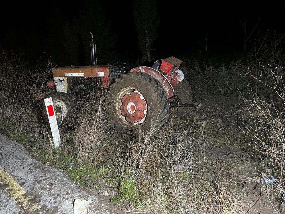 Otomobil ile traktör çarpıştı: 1 ölü, 1 yaralı