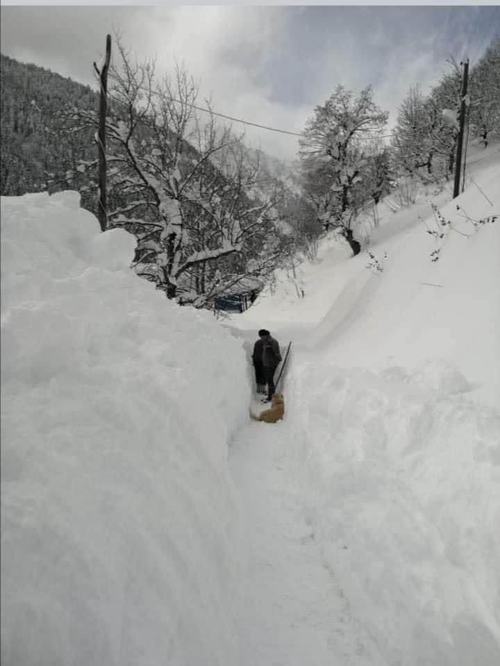 'Sakin şehir'de kar rekoru