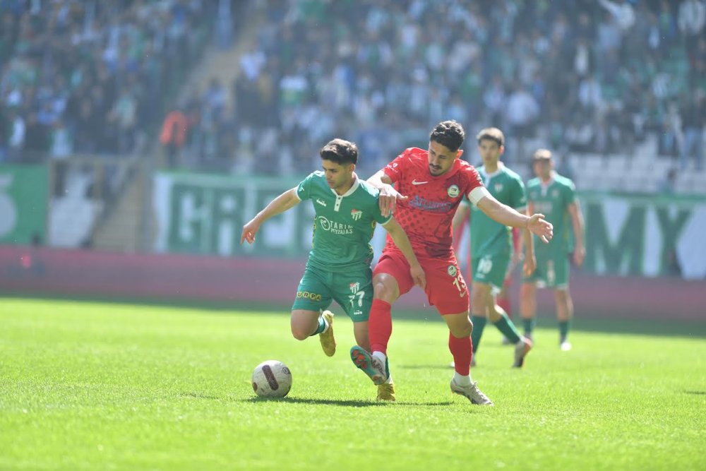 Bursaspor - Serik Belediyespor maçı berabere bitti