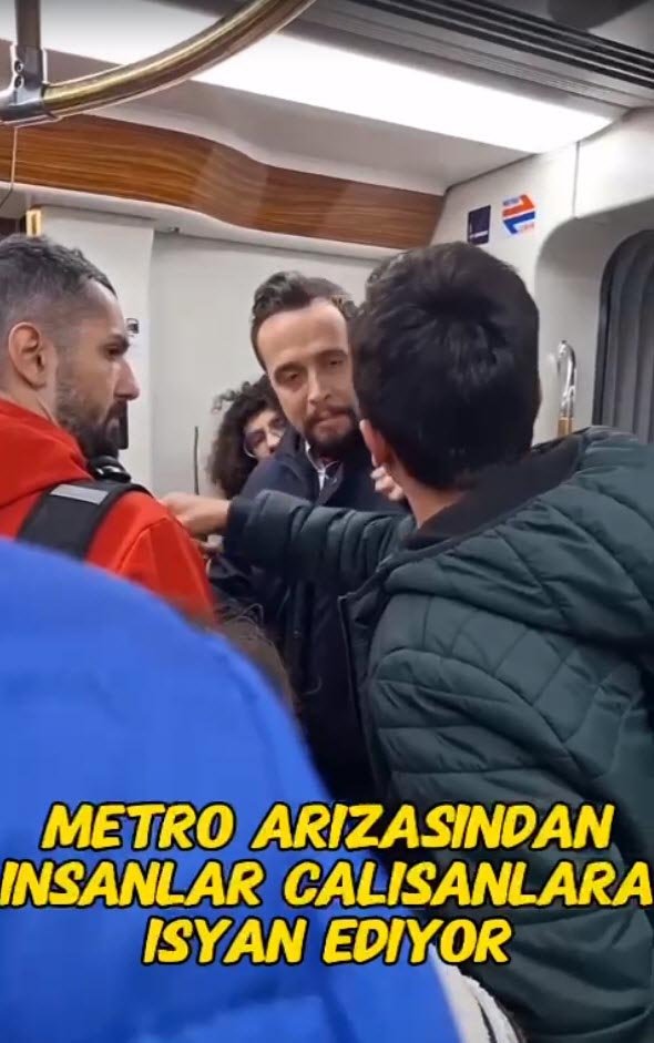 Metroda vatman kabinine tekmeli saldırı