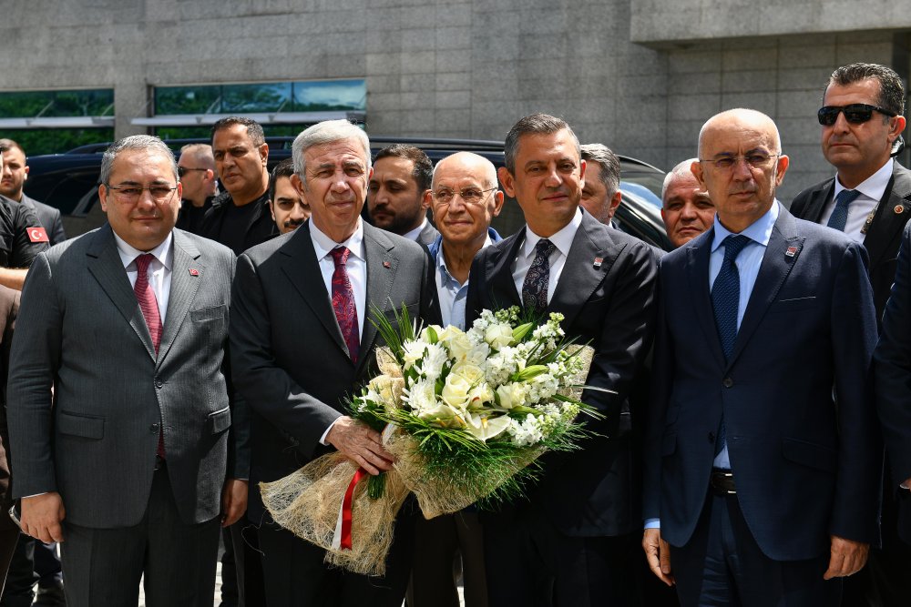 CHP lideri Özgür Özel'den Mansur Yavaş'a ziyaret