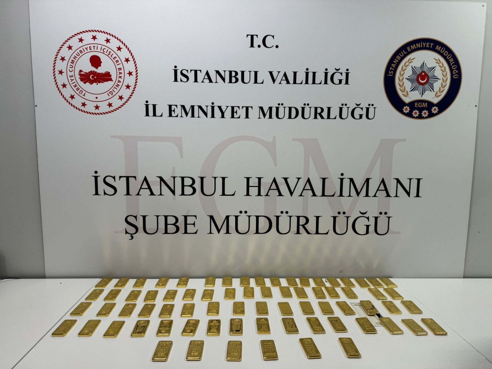 İstanbul Havalimanı'nda külçe altın operasyonu: İsrail uyruklu 2 kişi gözaltına alındı