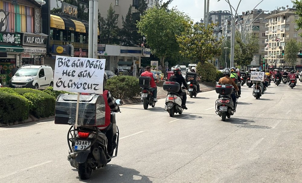 Kuryelerden Ata Emre protestosu: 'Bir gün değil her gün ölüyoruz'