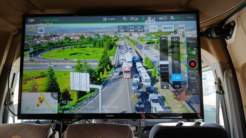Dronlu denetimde sürücülere ceza yağdı!