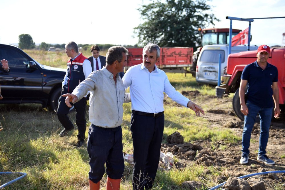 Edirne'de sulanamayan çeltik arazileri için su kuyuları açılıyor