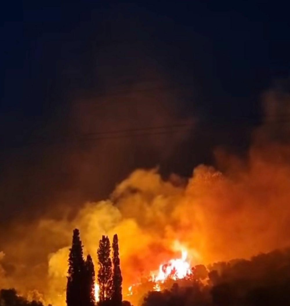 Karaburun'daki orman yangını kontrol altına alındı