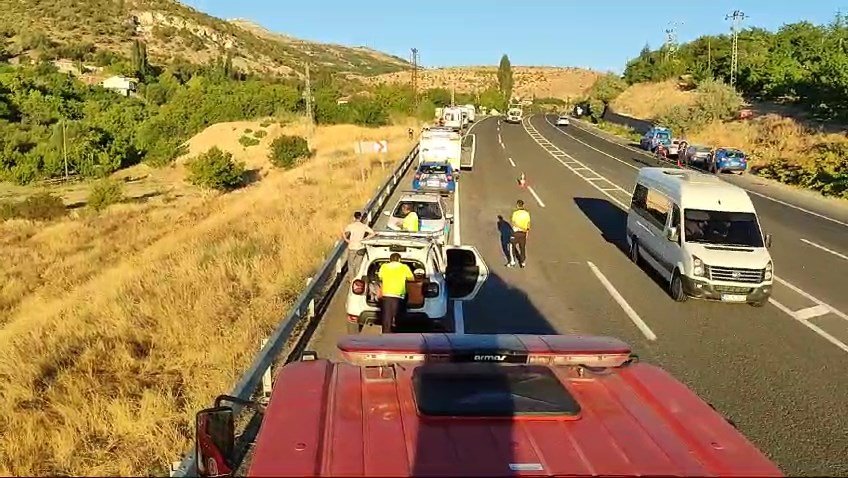 Malatya'da korkunç kaza! Yolcu otobüsü şarampole yuvarlandı