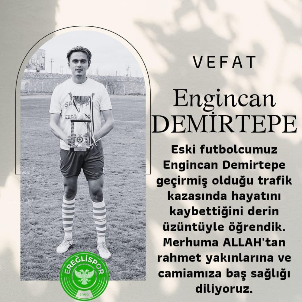 Ereğlispor'un eski futbolcusu trafik kazasında öldü!