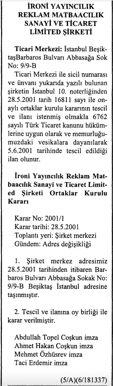 ironi yayıncılık