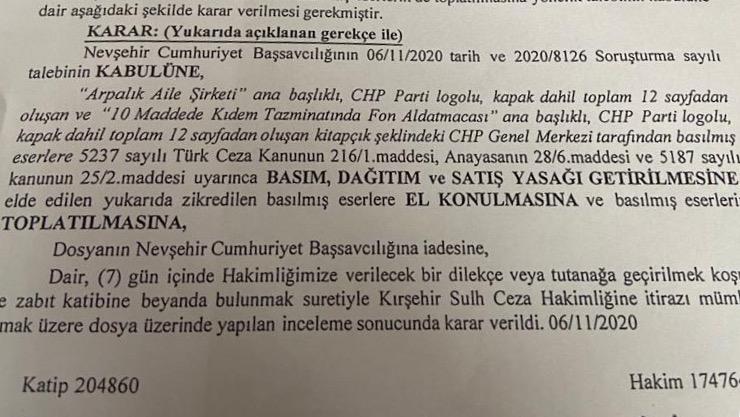 CHP'NİN KİTABI