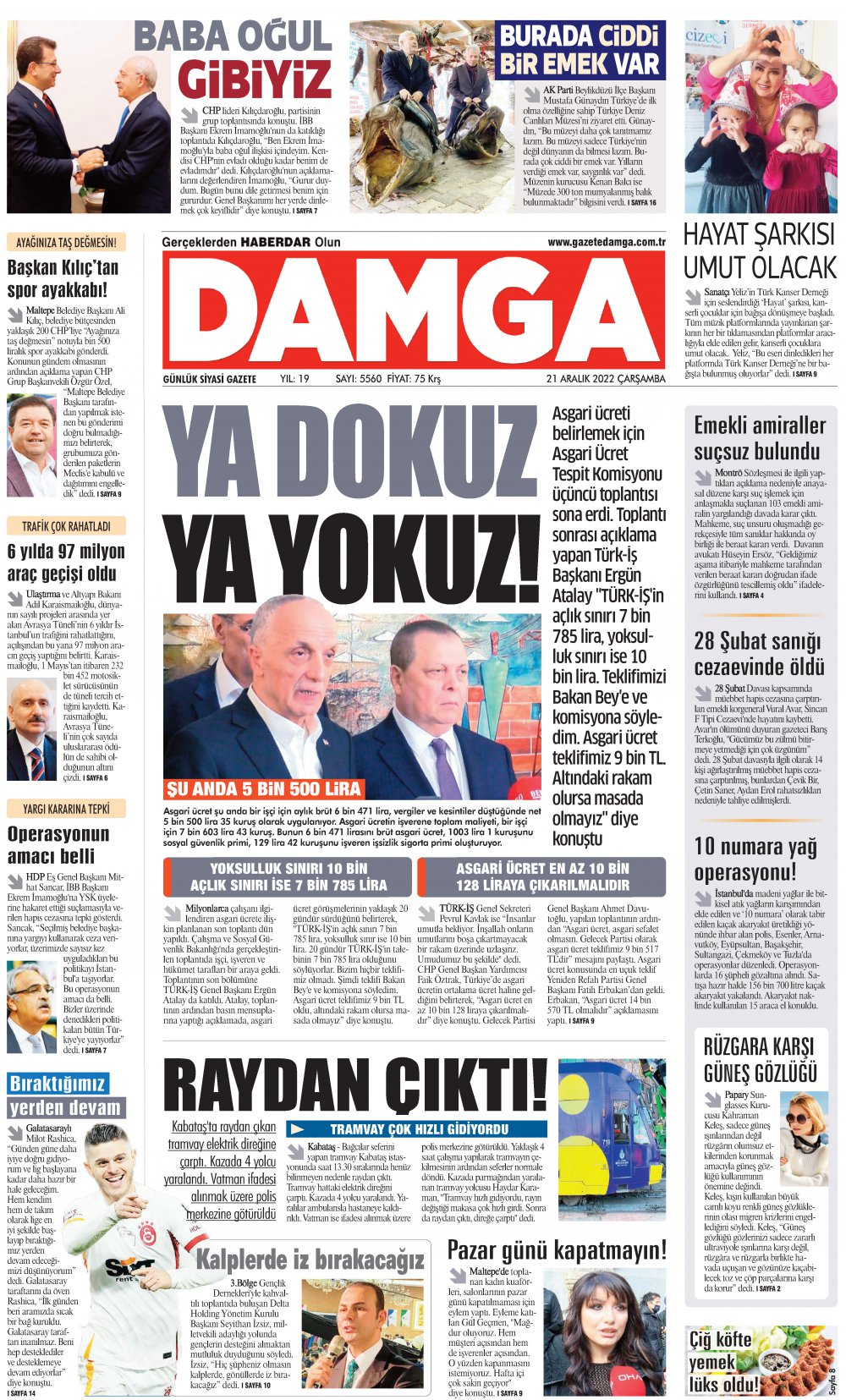 damga gazetesi 21 aralık