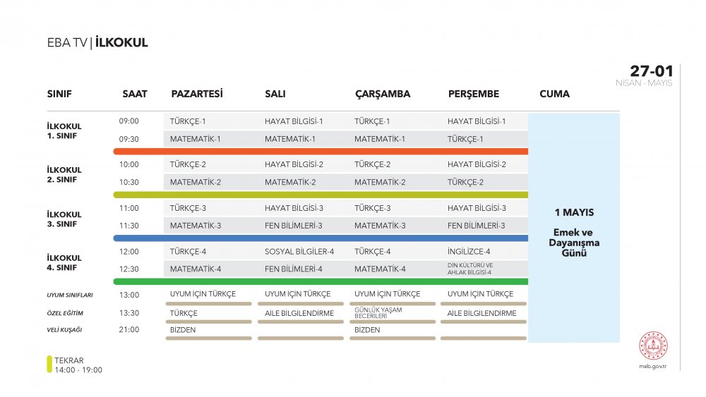 EBA TV 29 Nisan Çarşamba lise ders programı
