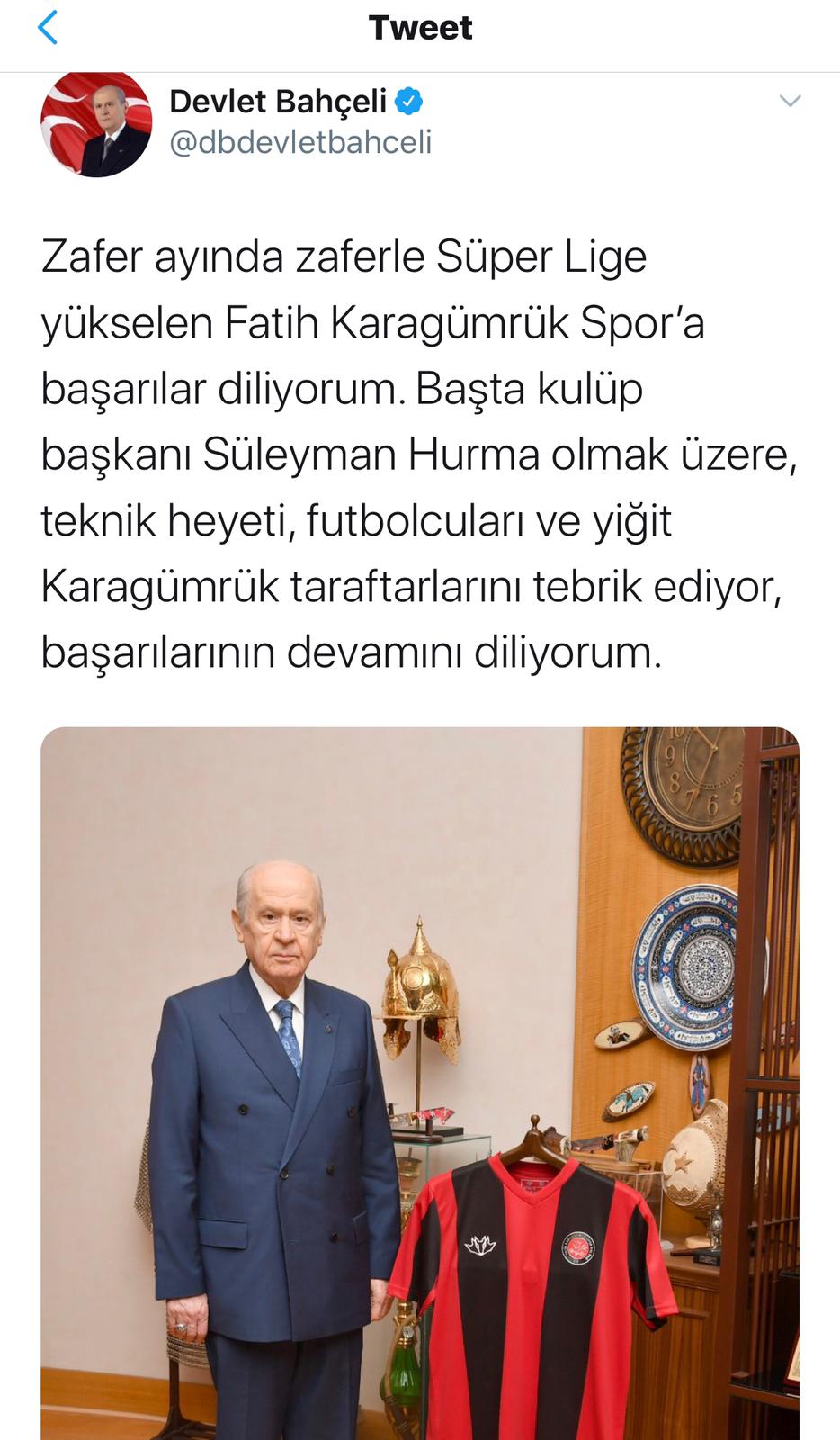 devlet bahçeli twitter