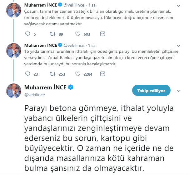 muharrem ince twitter