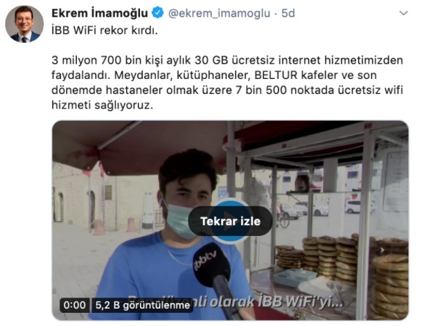 İBB WİFİ REKORU