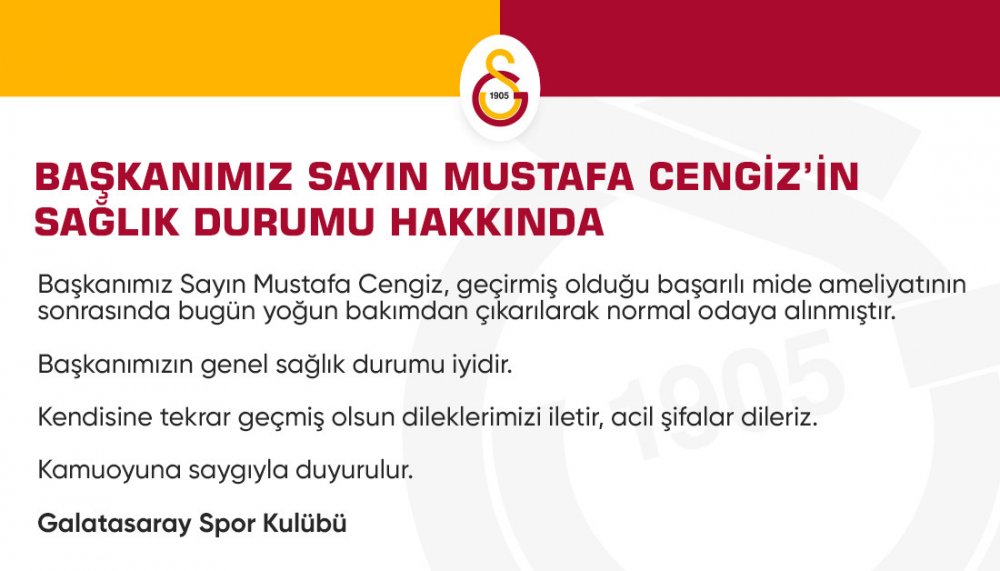 mustafa cengiz sağlık durumu