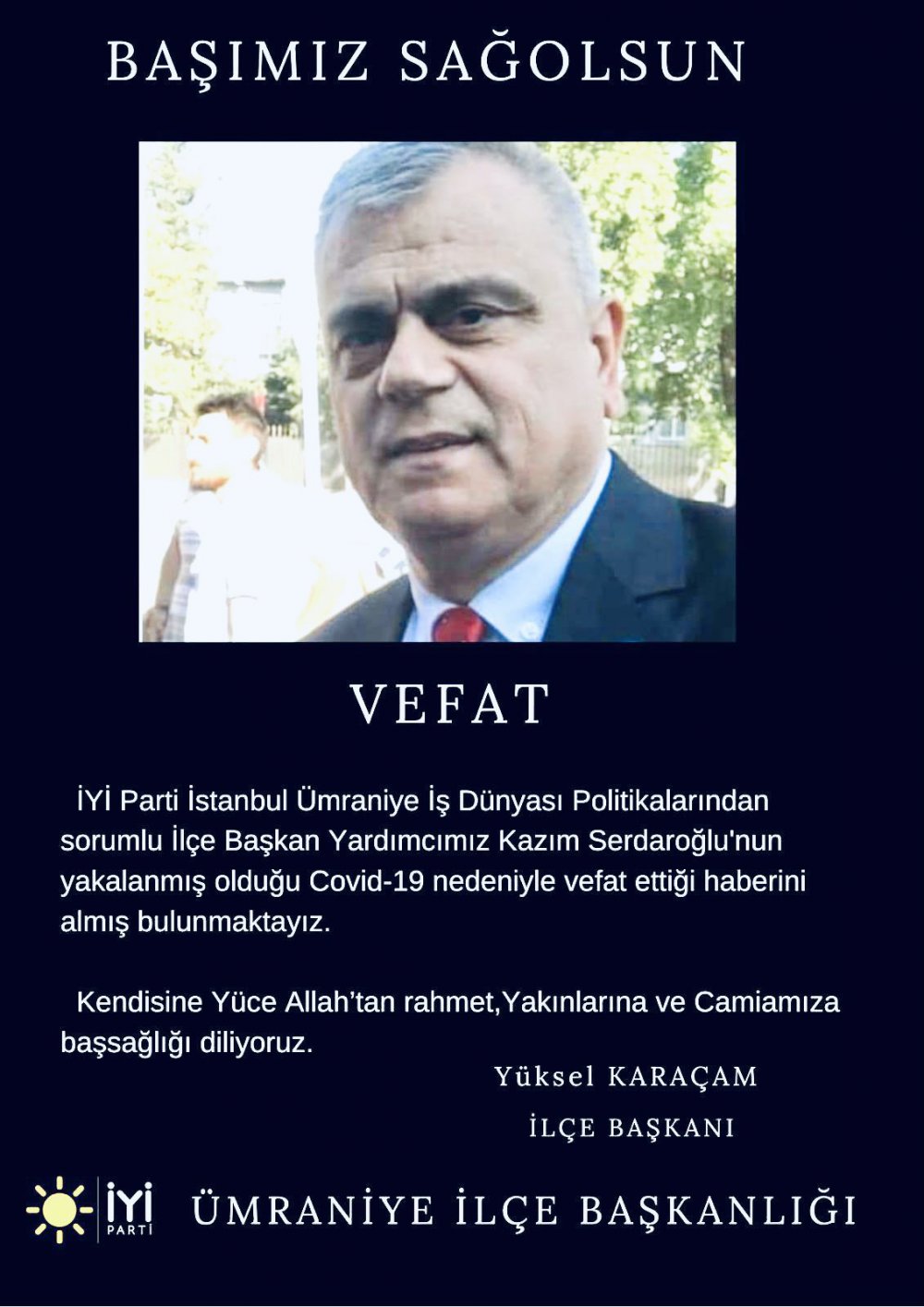 İYİ Parti Ümraniye yüksel çam