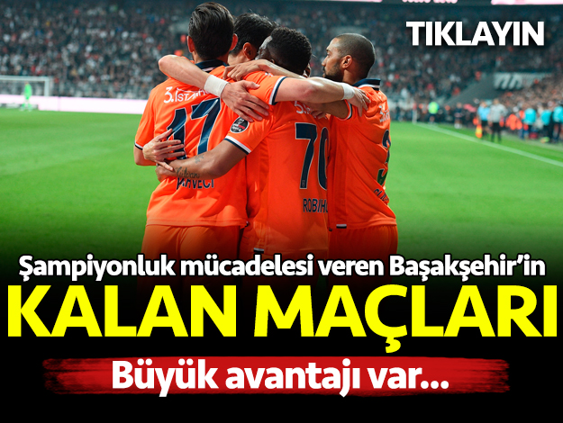 başakşehir kalan maçları