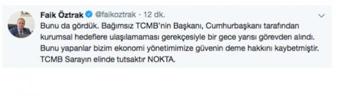 faik öztrak merkez bankası