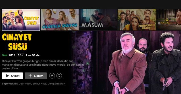 cinayet süsü netflix