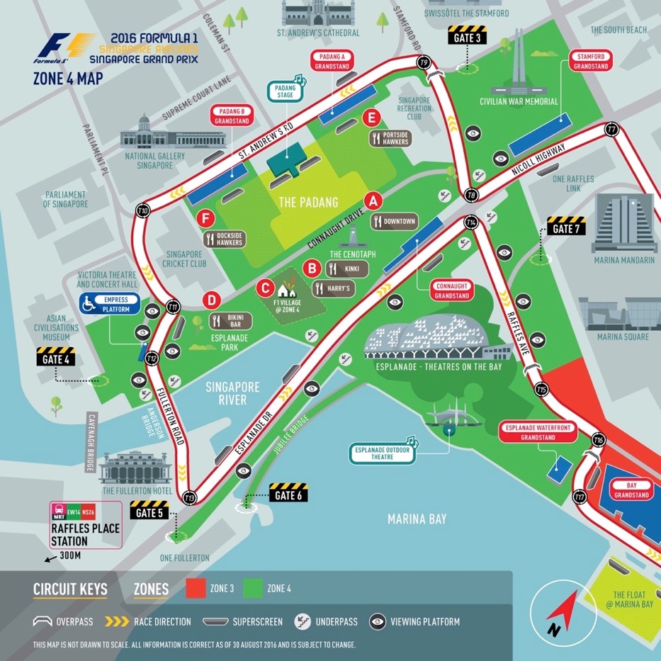 f1 marina bay singapore map