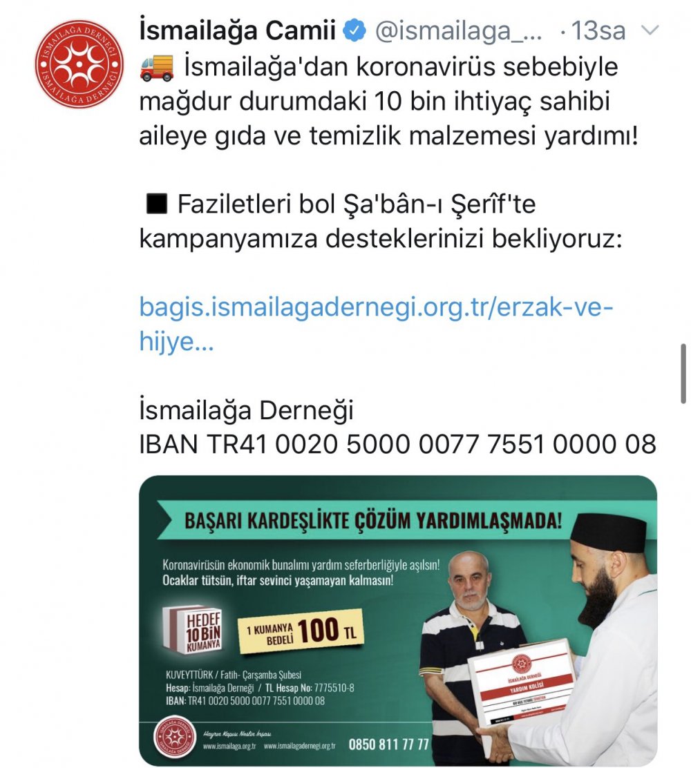 ismailağa cemaati yardım parası