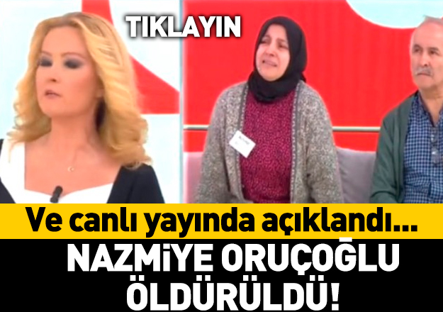 nazmiye oruçoğlu'nu kim öldürdü