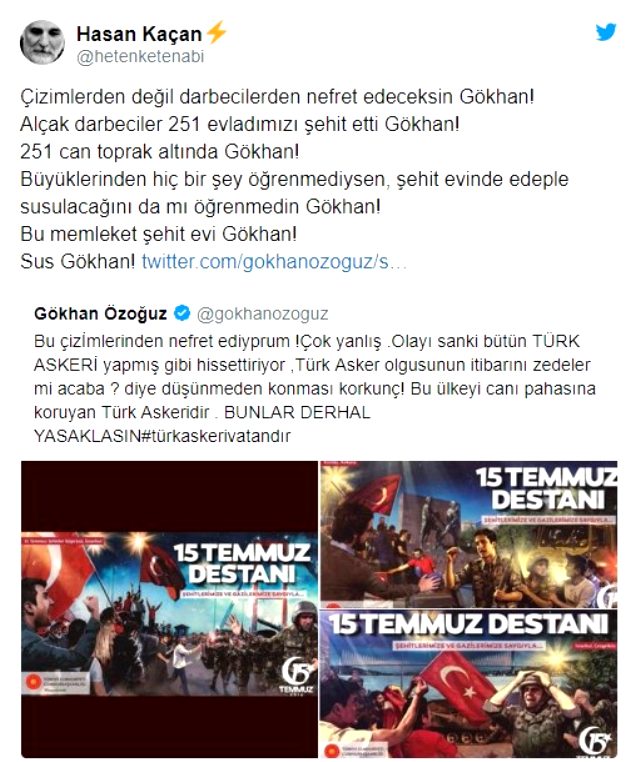 hasan kaçan 15 temmuz tweeti