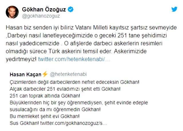 gökhan özoğuz 15 temmuz tweeti