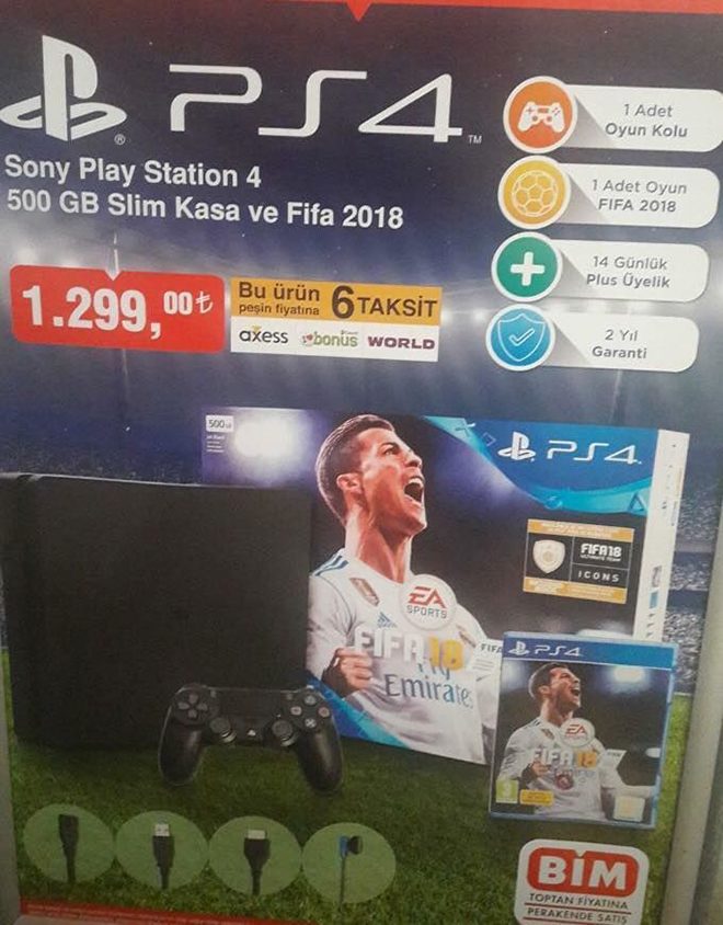 ps4 slim fifa 18 bim kampanya