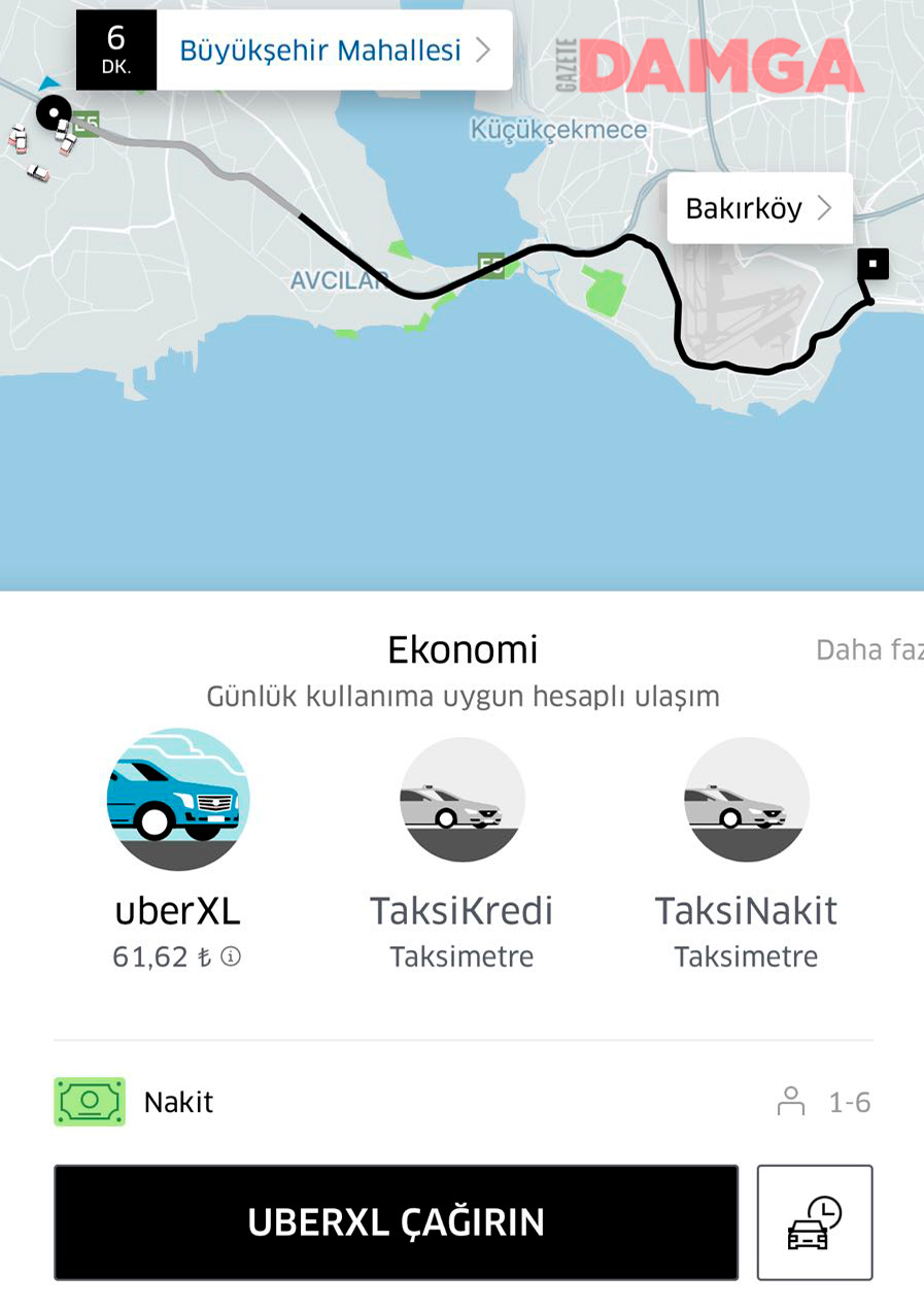 uber taksi