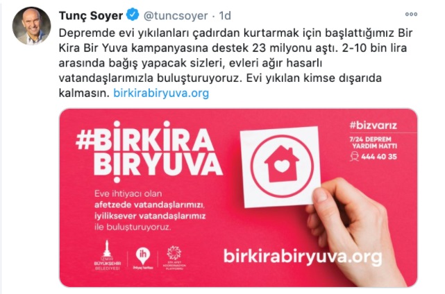 Bir Kira Bir Yuva kampanyası