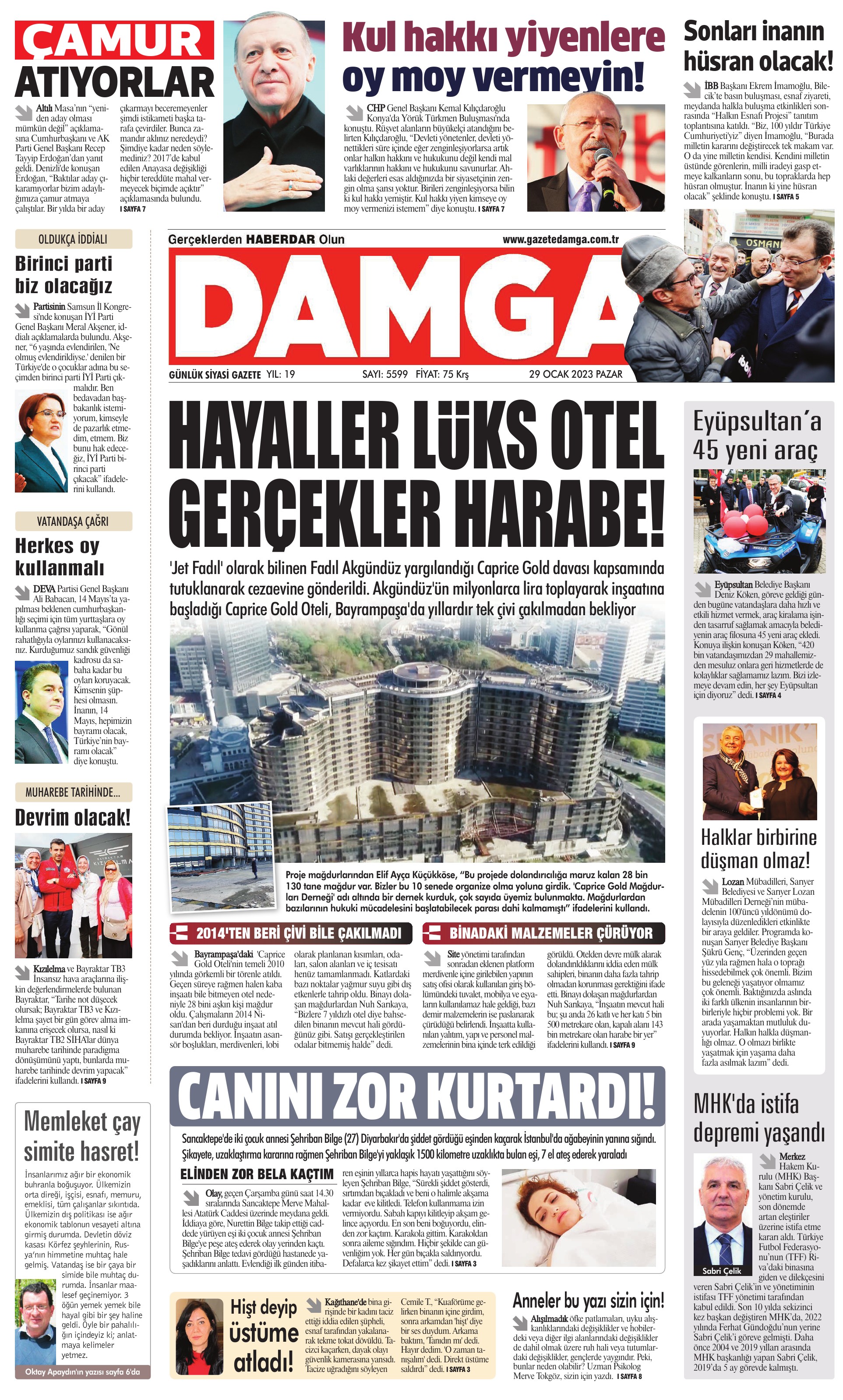 https://www.damga.com/DAMGA 29 Ocak 2023 Pazar Sayfaları