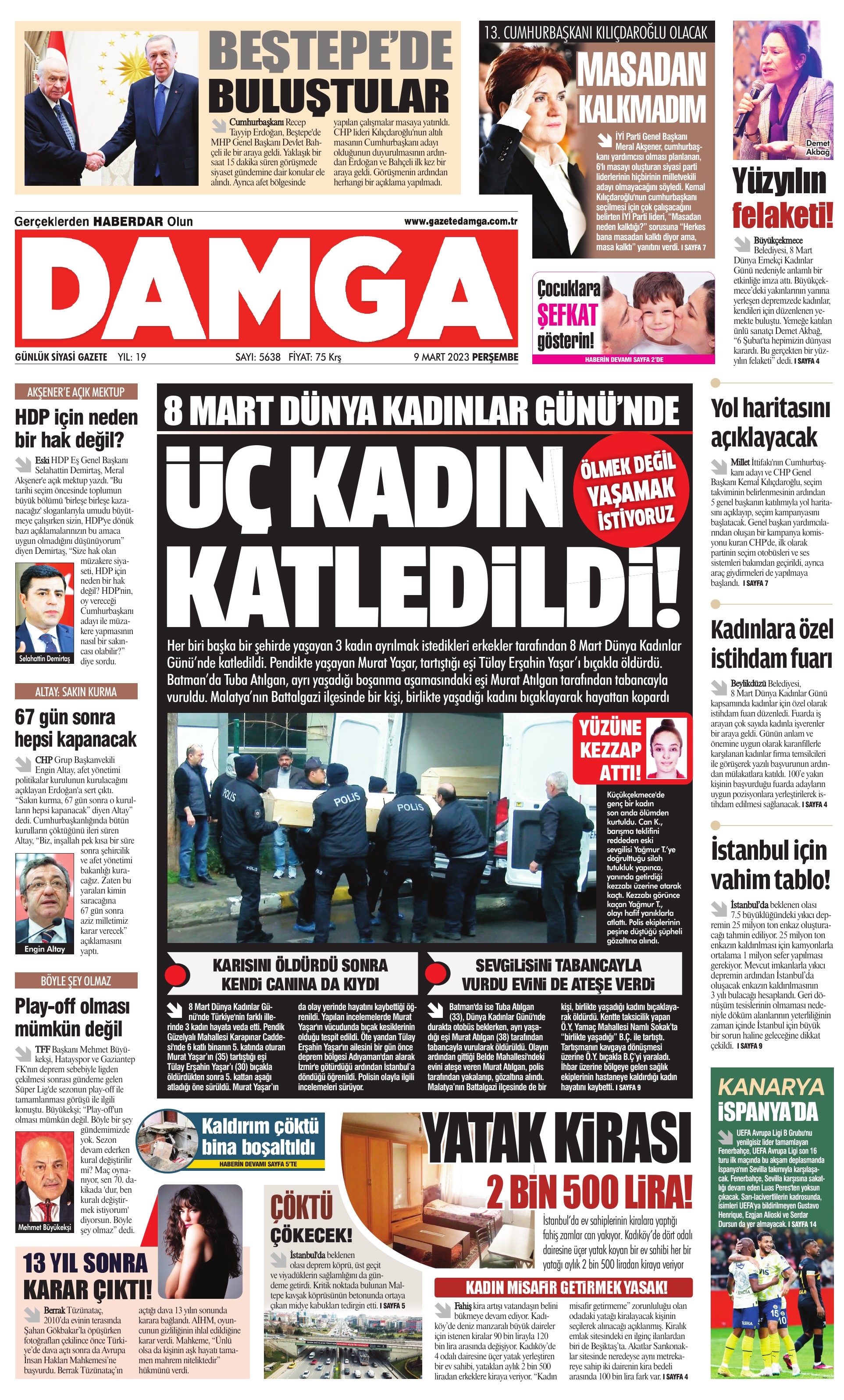 https://www.damga.com/DAMGA 9 Mart 2023 Perşembe Sayfaları