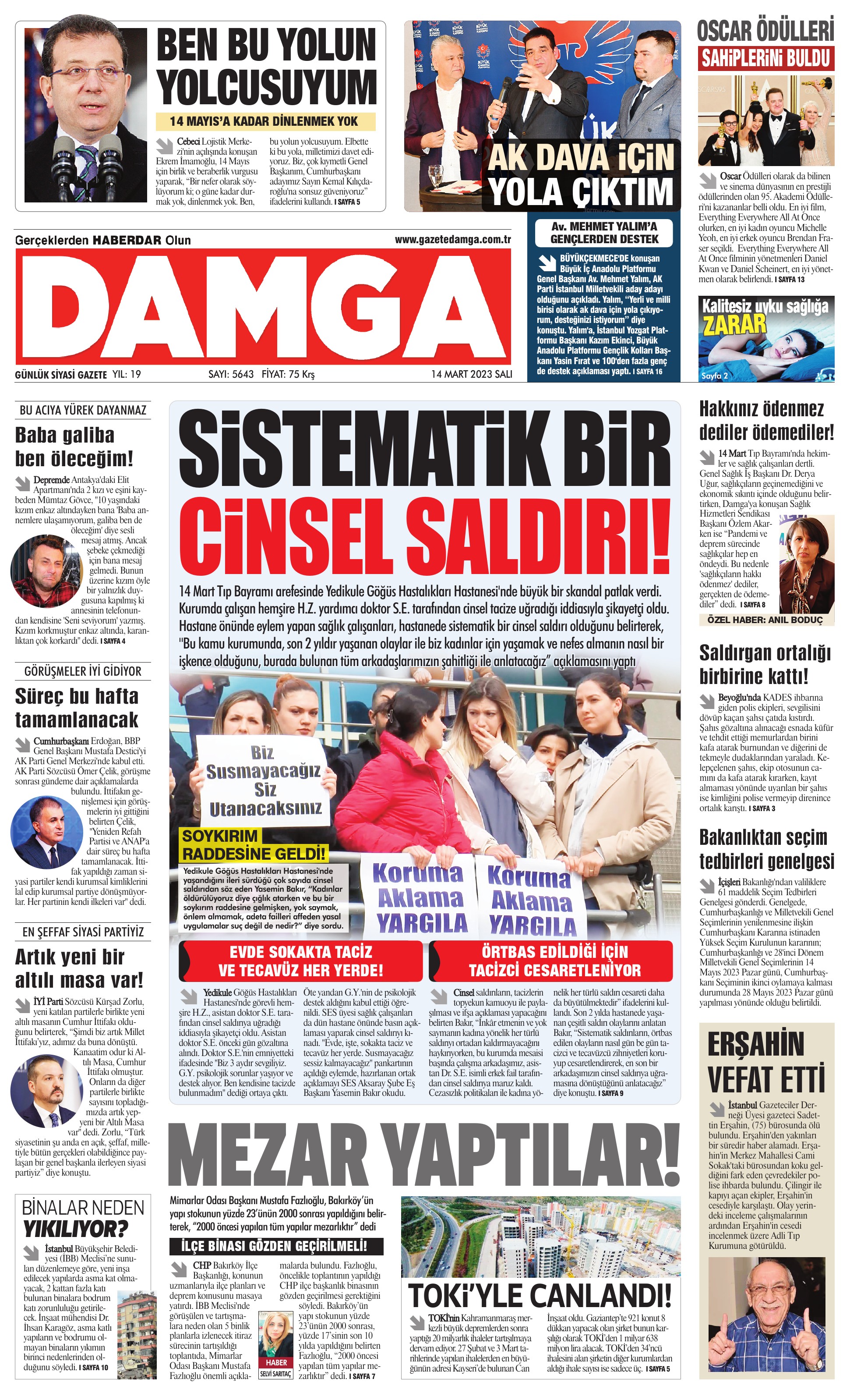 https://www.damga.com/DAMGA 14 Mart 2023 Salı Sayfaları