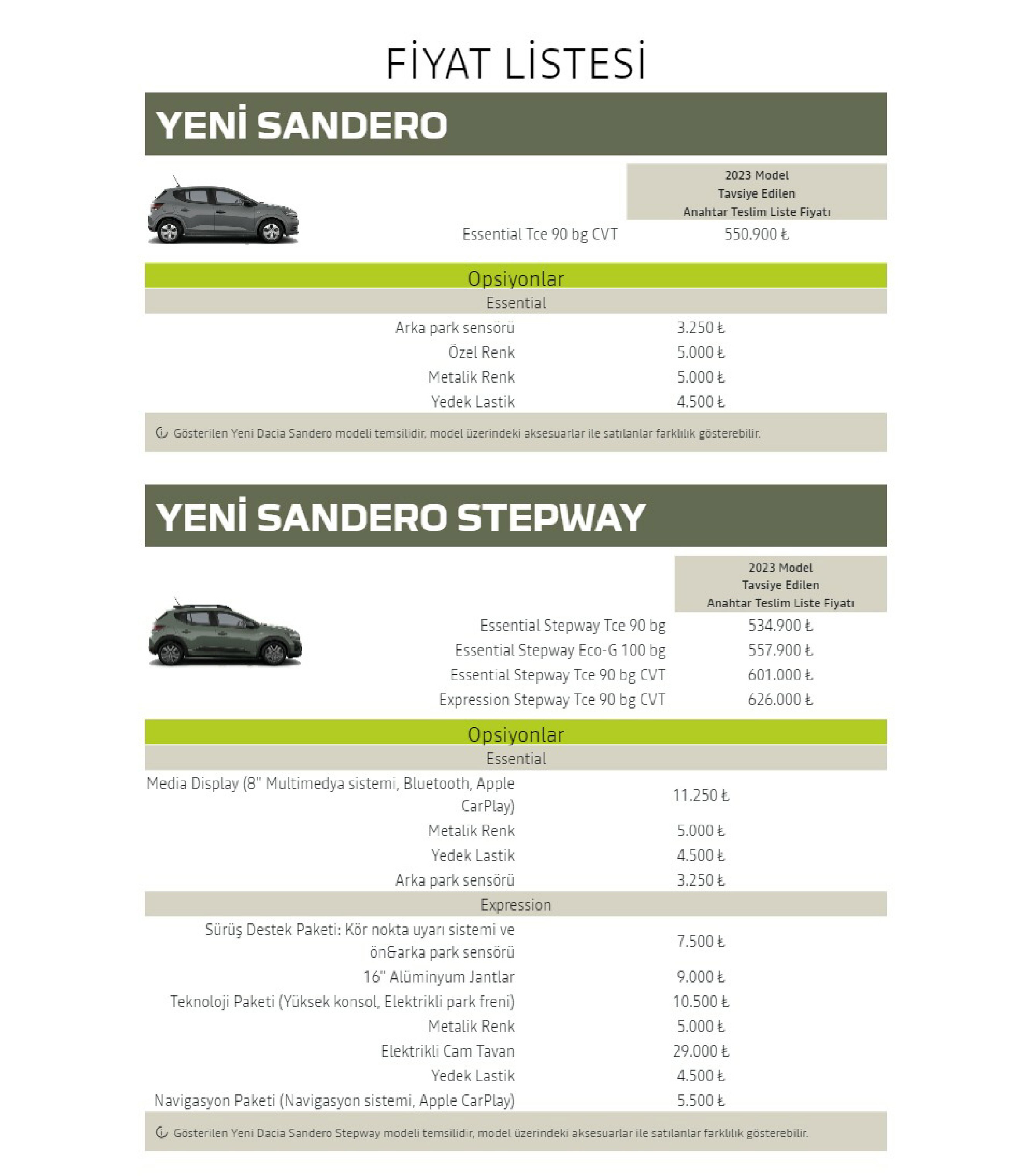 dacia-2023-nisan-fiyat-listesi