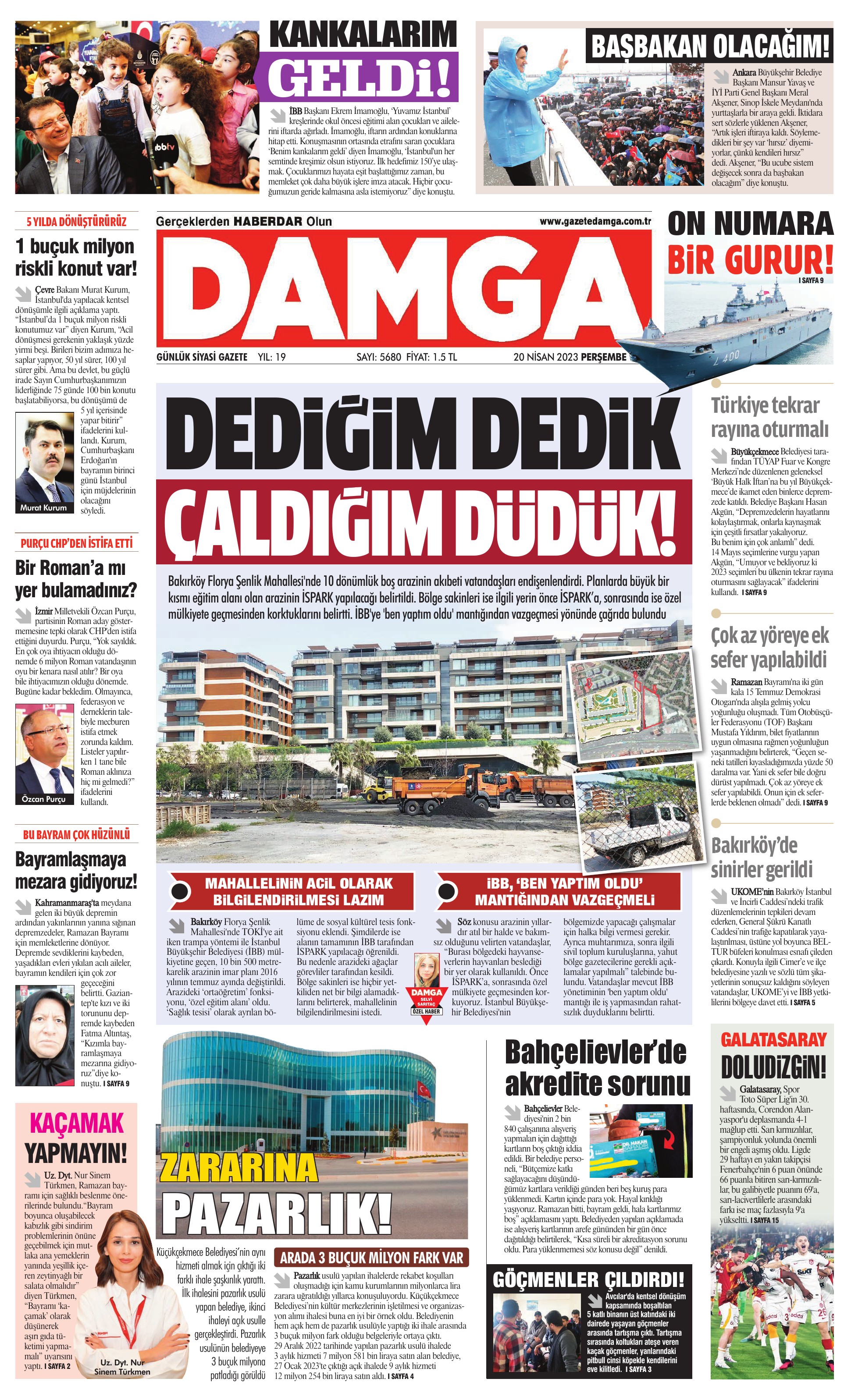 https://www.damga.com/DAMGA 20 Nisan 2023 Perşembe Sayfaları