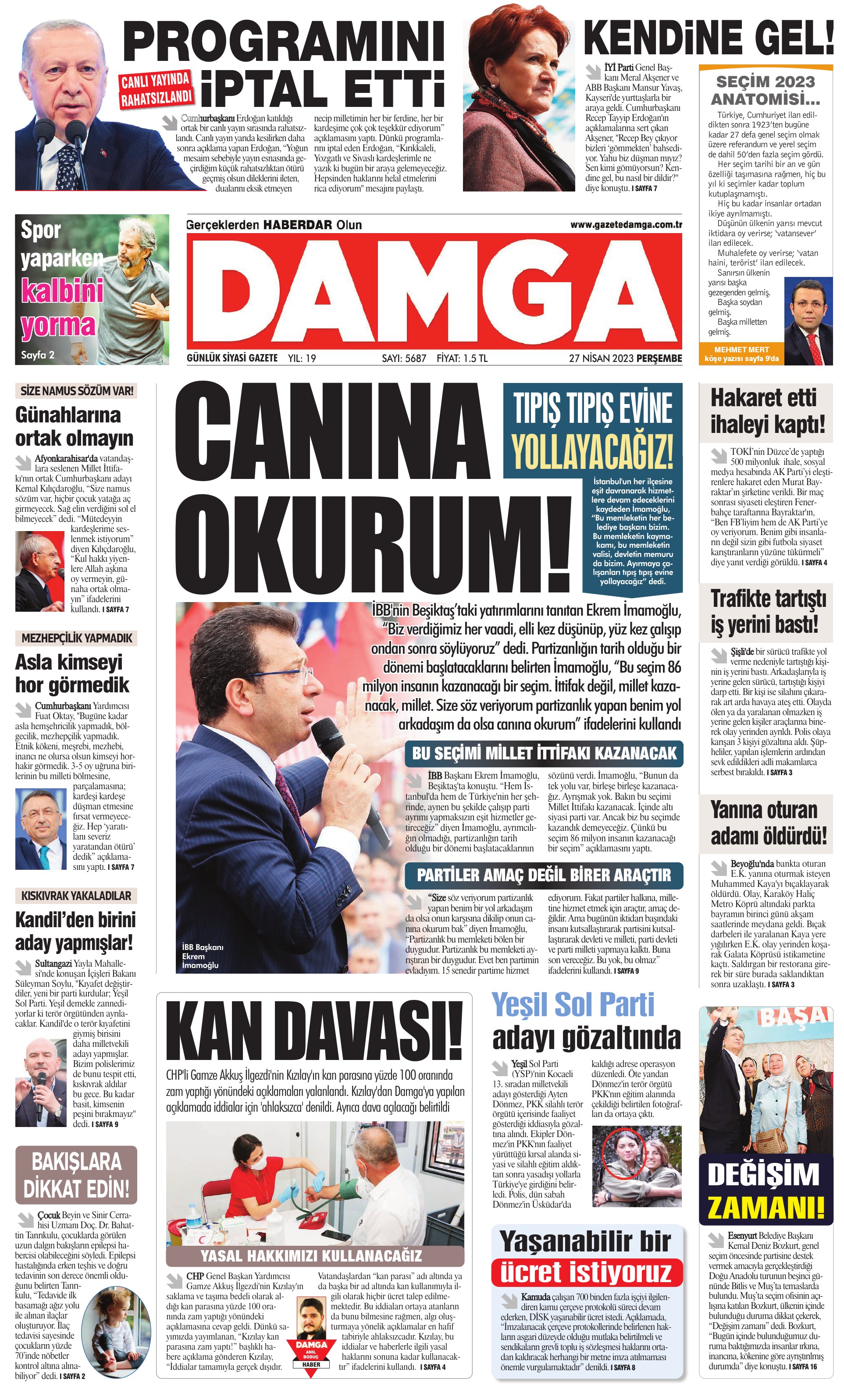 https://www.damga.com/DAMGA 27 Nisan 2023 Perşembe Sayfaları