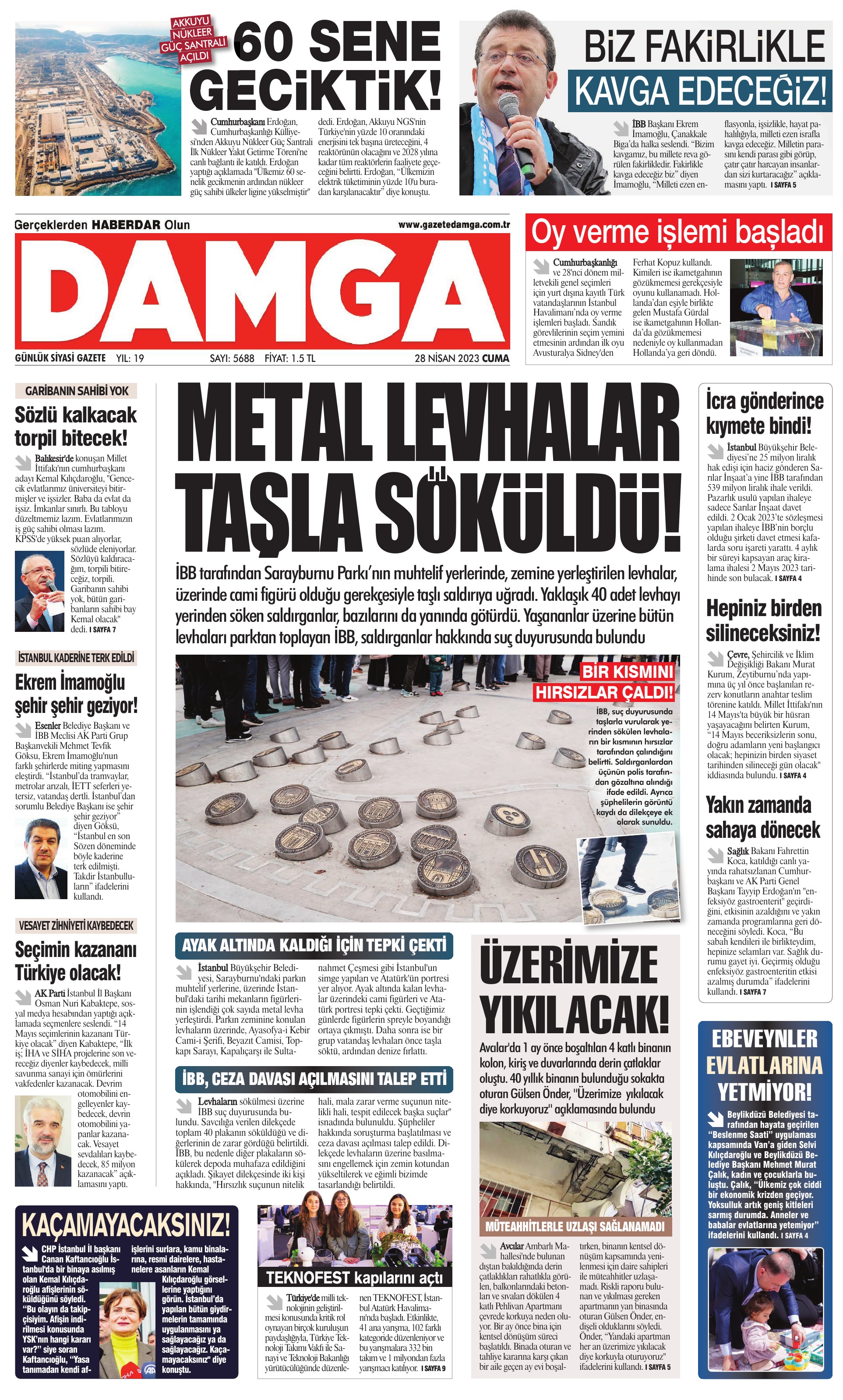 https://www.damga.com/DAMGA 28 Nisan 2023 Cuma Sayfaları