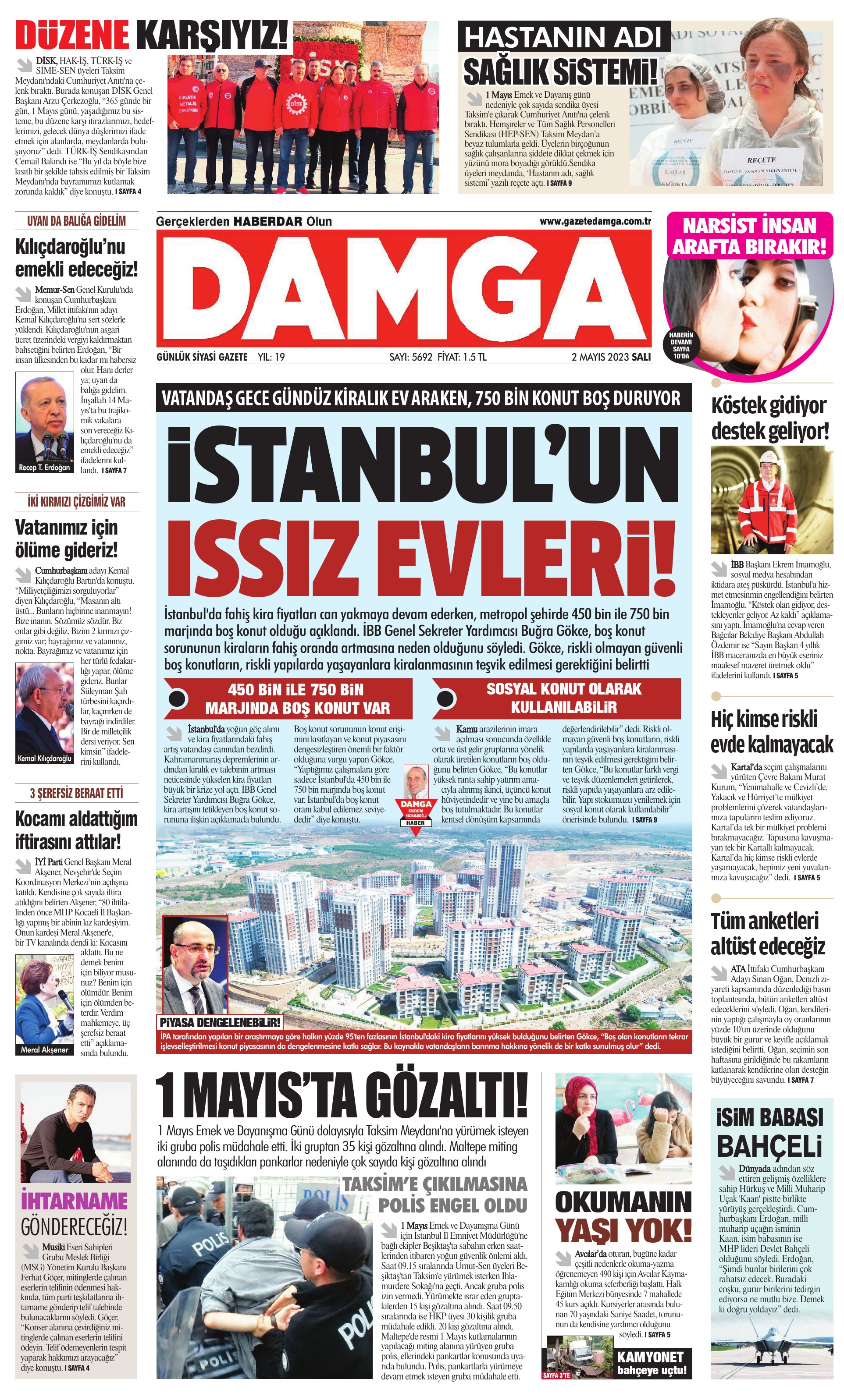 https://www.damga.com/DAMGA 2 Mayıs 2023 Salı Sayfaları