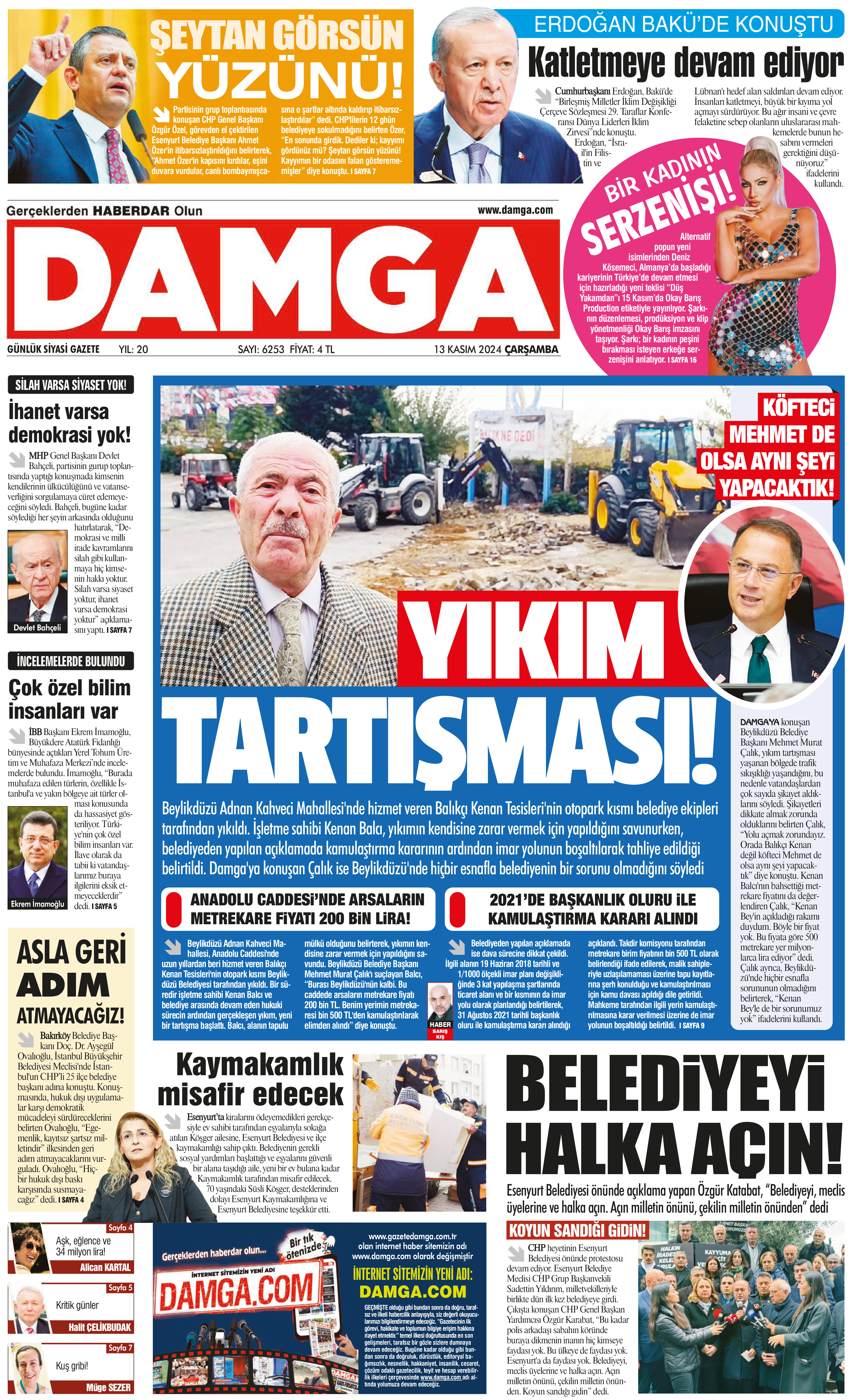 https://www.damga.com/DAMGA 13 Kasım 2024 Çarşamba Manşeti