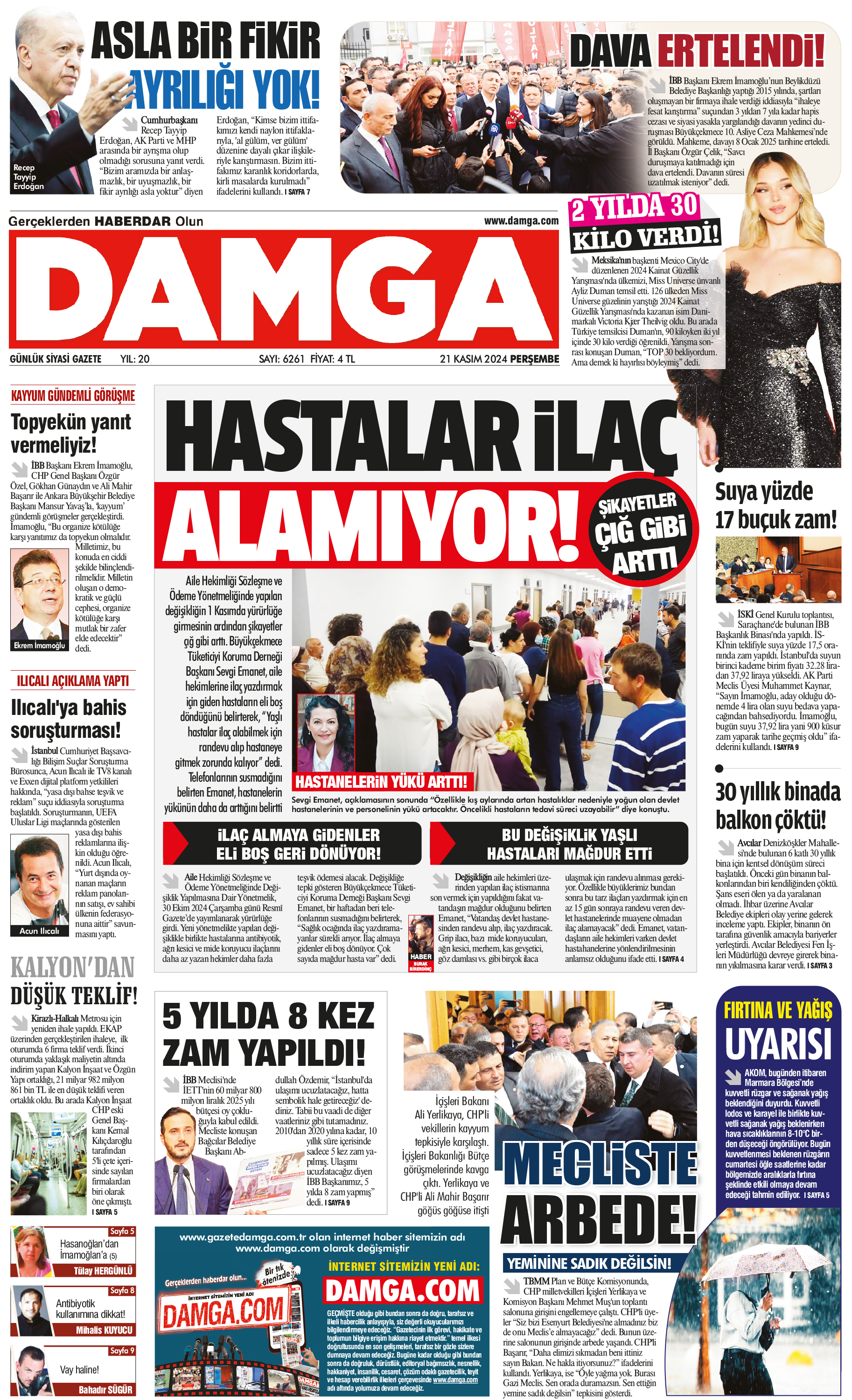 https://www.damga.com/DAMGA 21 Kasım 2024 Perşembe Sayfaları