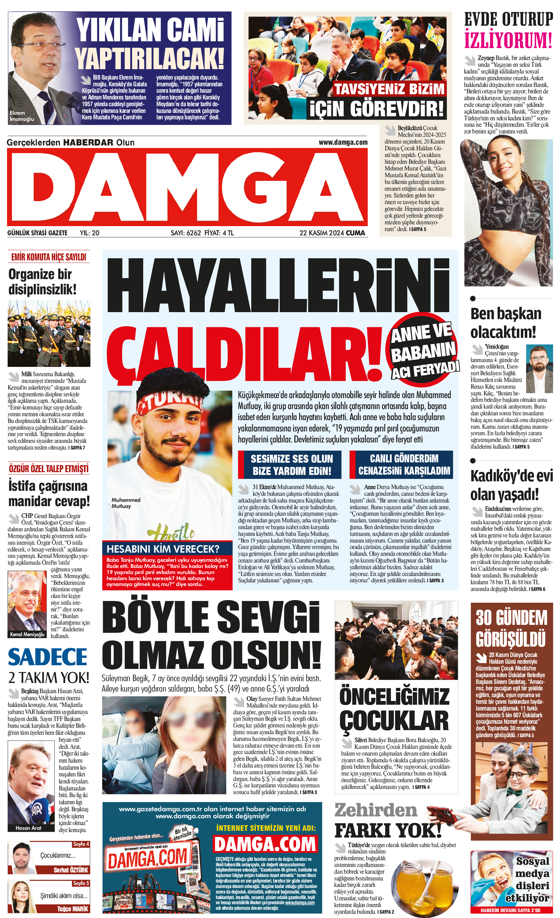 https://www.damga.com/DAMGA 22 Kasım 2024 Cuma Sayfaları