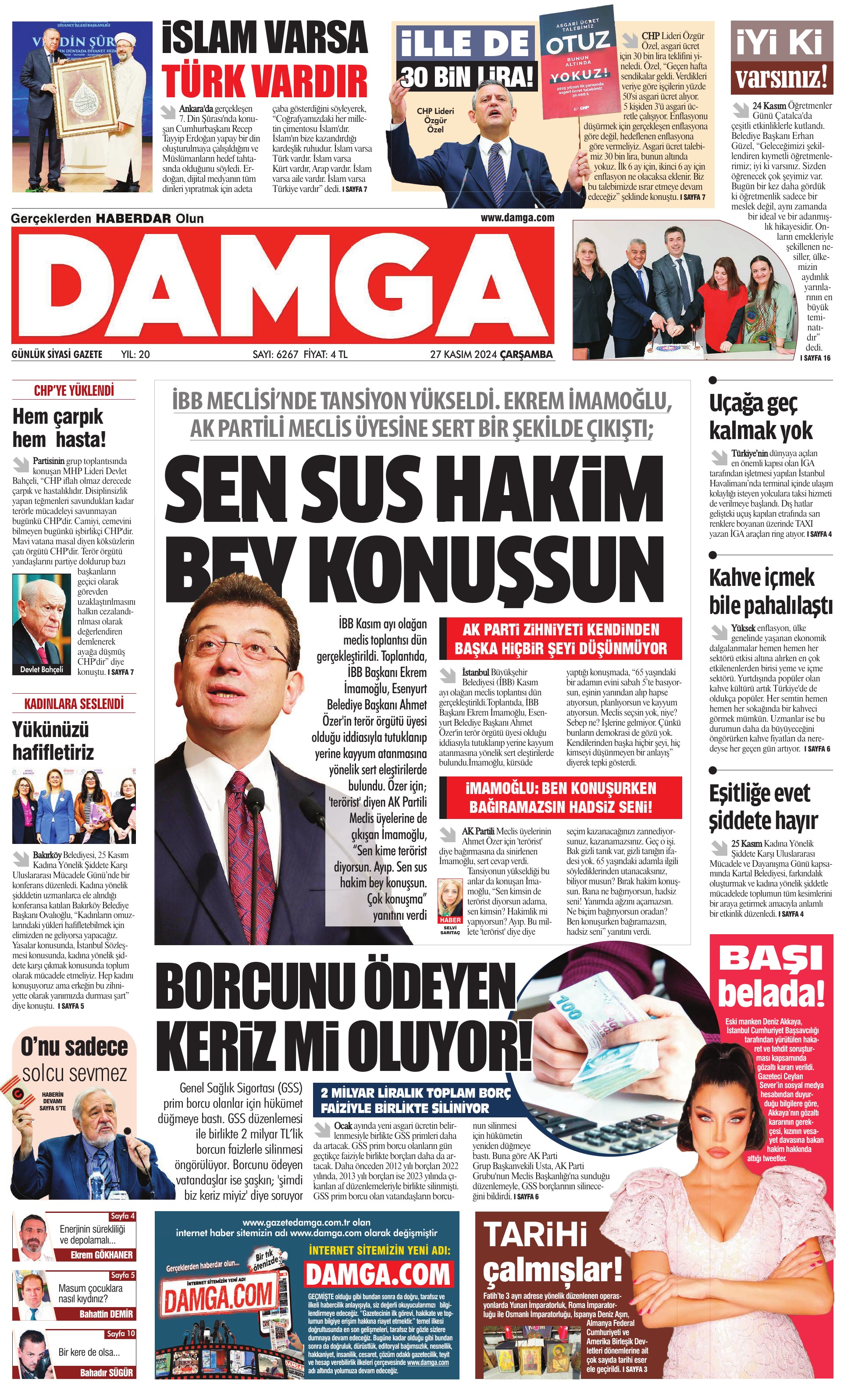 https://www.damga.com/DAMGA 27 Kasım 2024 Çarşamba Sayfaları