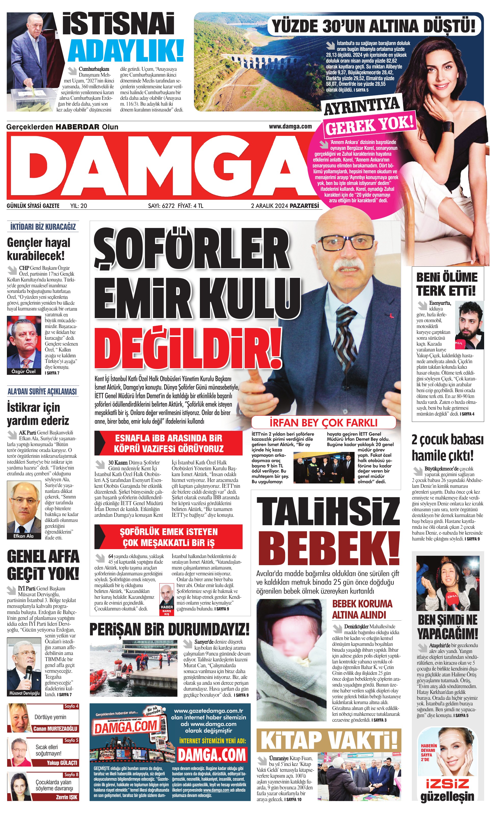 https://www.damga.com/DAMGA 02 Aralık 2024 Pazartesi Sayfaları